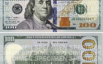 US to print new 100 dollar bills