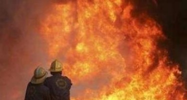 A bazaar gutted in fire in Parwan, causing millions of losses