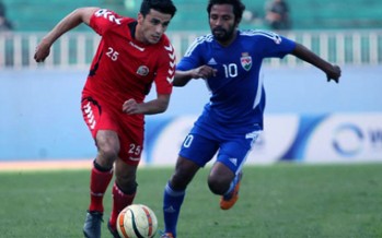 Afghanistan finishes 0-0 draw against Maldives in SAFF Cup