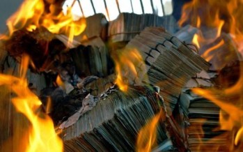 More than 1 billion old Afghani banknotes are torched