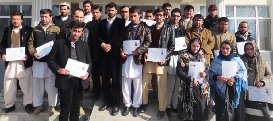 Badakhshan officials receive training on how to manage public health clinic and school building projects