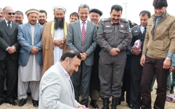 Groundbreaking ceremony for Balkh province administrative building