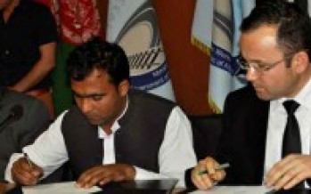 Afghan Government signs 18 agreements with local construction companies