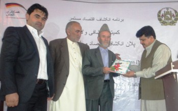 Regional Economic Development Plan for Badakhshan province launched