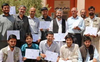 Civil servants in Balkh complete course in English and computing provided with German aid