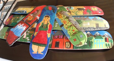First skateboards ever made in Afghanistan