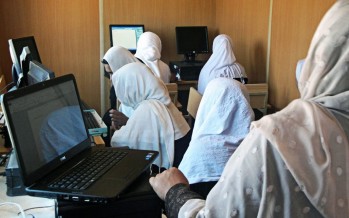 Computer lab established for Afghan girls High School in Khoshi District