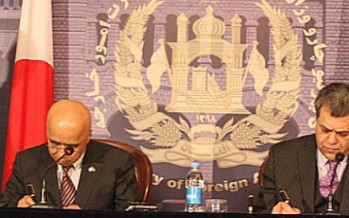 Afghanistan, Japan sign USD 20mn non-project grant agreement
