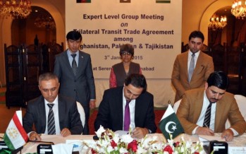 Afghanistan, Pakistan, Tajikistan to agree on a transit trade agreement in 3 months