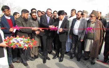 Five roads in Kunduz city rehabilitated with German funds
