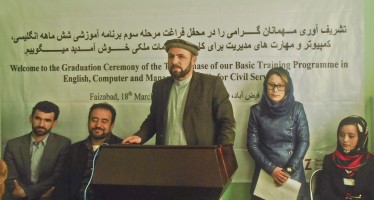 Civil servants in Badakhshan completed basic training with German support