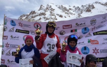 Afghan women ski championship ended on Sunday