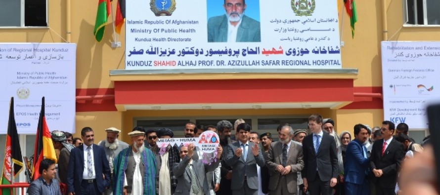 New facilities open at Kunduz Regional Hospital with funding from Germany