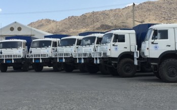 Russia donates 31 trucks to deliver food to Afghans in need