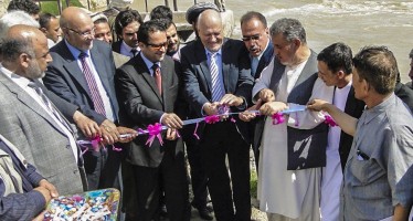 Improved irrigation and flood protection for farmland in Baghlan