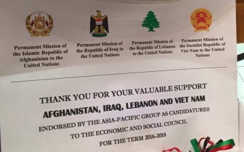 Afghanistan becomes member of the UN Economic and Social Council