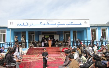 New school for more than 300 children opened in Rustaq, Takhar