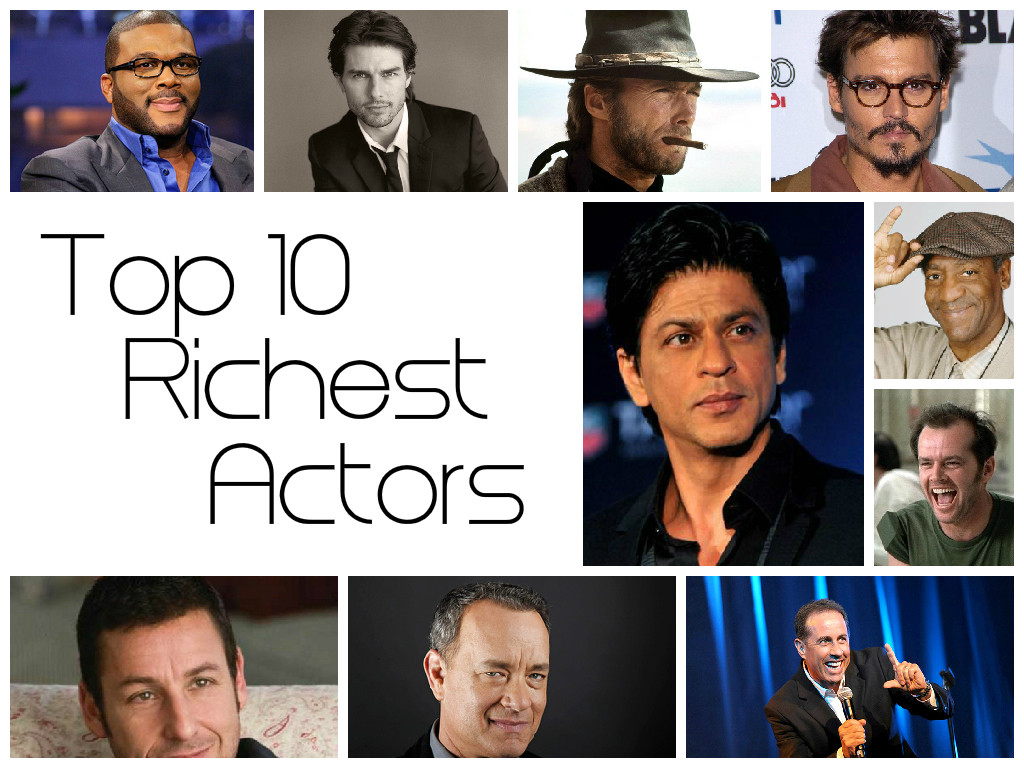 Top 10 Richest Actors In The World Wadsam