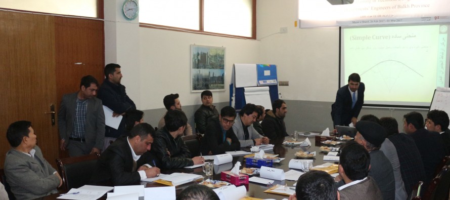 134 Afghan engineers receive training on designing and surveying construction projects