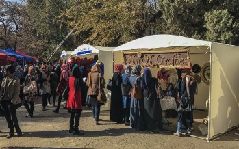 “Women Weekend Market” kicks off in Kabul University