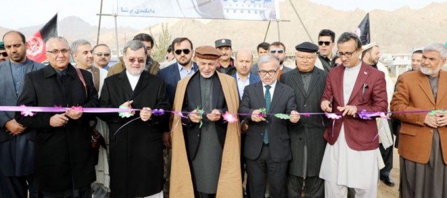 Ghani Inaugurates 4 Major Development Projects In Daikundi