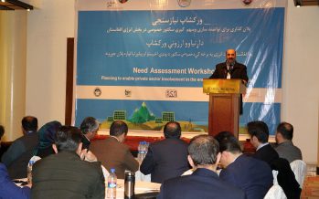 Private Sector Involvement In Afghan Energy Production
