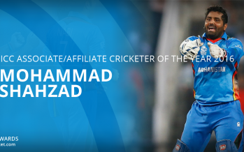 Mohammad Shahzad wins the award for ICC Associate/Affiliate Cricketer of the Year