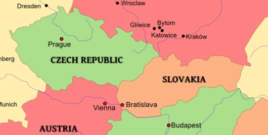 map austria hungary slovakia czech republic        <h3 class=